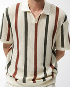 Resort Knit Stripe Polo