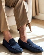 Premium Suede Loafers - Black Soles